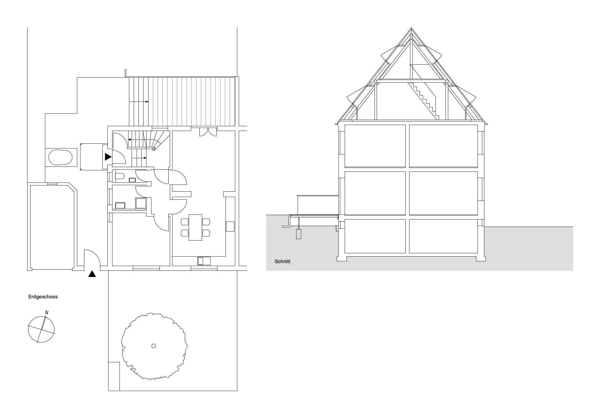 Grundriss Schnitt